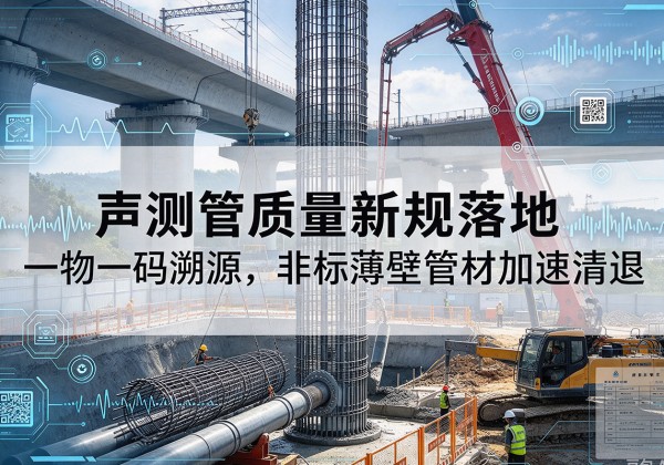 平南声测管质量新规落地，一物一码溯源，非标薄壁管材加速清退